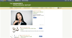 Desktop Screenshot of managersintelligencereport.biz