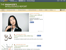 Tablet Screenshot of managersintelligencereport.biz